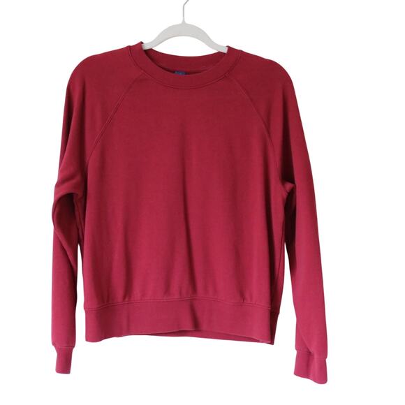 Old Navy Red Crewneck Long Sleeve Small - Picture 1 of 6